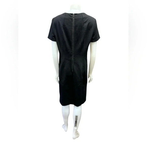 TAHARI Dress Black Short Sleeve Plus Size Midi Size 16 - Picture 3 of 11